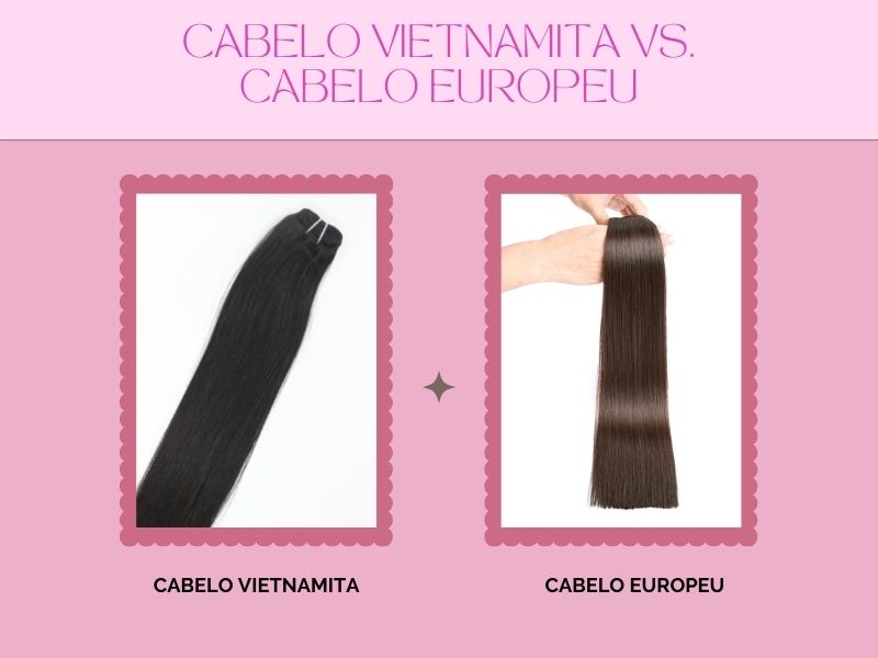 Cabelo Vietnamita vs. Cabelo Europeu