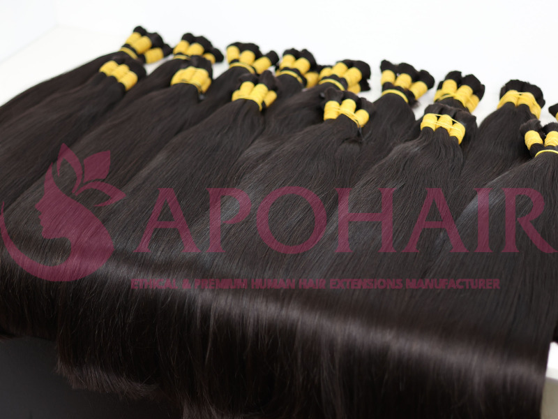 Bulk Hair de qualidade premium traz brilho natural, suave e macio.