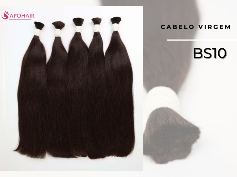 As extensões de cabelo Bs10 podem ser descoloridas e tingidas, até mesmo para as cores mais claras, com resultados consistentes.