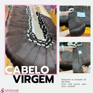 O cabelo humano vietnamita é 100% puro e não utilizado