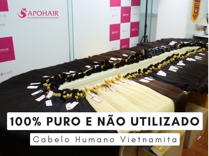 O cabelo humano vietnamita se destaca por suas qualidades superiores.